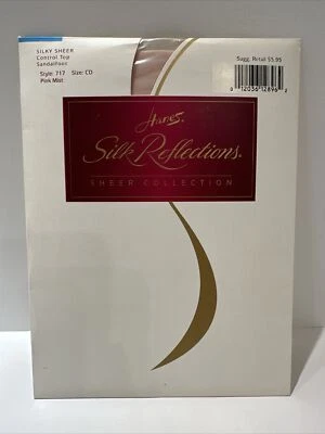 Pantimedias Hanes Silk Reflections Control Top Sandalia Talla CD Rosa Niebla Foto 1 de 4