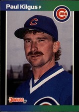 1989 Donruss Traded Chicago Cubs Baseball Card #42 Paul Kilgus