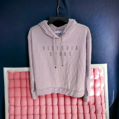 UNDERCOVER Victoria Secrets Felpa con Cappuccio Donna Taglia XS Manica Lunga Lavanda