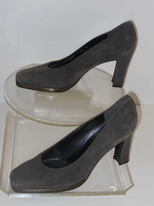 STUART WEITZMAN LEATHER SUEDE GRAY PUMPS SIZE 10 MEDIUM - Picture 1 of 5