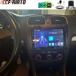 Radio de coche DAB+ Android 15 Carplay BT Navi WiFi para VW Golf VI 2008-2012 + cámara - Imagen 1 de 17
