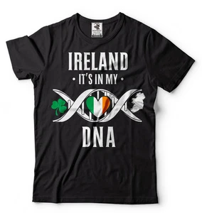 Ireland T-shirt Irish Heritage Tee Shirt St. Patrick's Day Shirt Ireland Tee - Picture 1 of 10