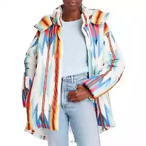 Nuevo con etiquetas Aqua x Pendleton Cocoon Abrigo Amortiguador Campana Extraíble Pequeña S - Imagen 1 de 7