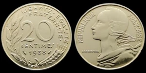 France Coin - 1988 - 20 Centimes Marianne - Picture 1 of 3