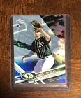 Matt Olson 2017 Topps Chrome Refractor Rookie Card #98 Braves Athletics RC ?. rookie card picture