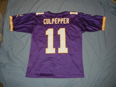 Camiseta Nike Minnesota Vikings Daunte Culpepper estampada LG roxa futebol americano NFL - Imagem 1 de 4