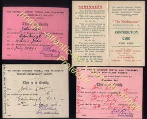 1906-33 UK POSTAL & TELEGRAPH SERVICE BENEVOLENT Society - Picture 1 of 1