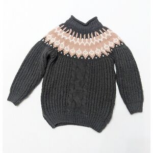 ZARA GIRLS Jacquard knit Sweater Size 4-5 Years 