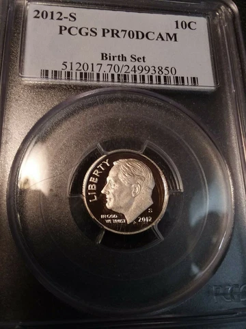 2012-S BIRTH SET PCGS PR70 DCAM ROOSEVELT ** POP 49 - VERY RARE PERFECT PROOF ** Cover