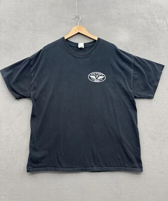 Camisa de motocicleta Victory 2XL vintage para hombre Muddy Frogwater Road Rally 2008 negra Foto 1 de 4