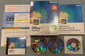 Microsoft Office XP Standard Academic Version 2002 PC Computer Software COMPLETE - Picture 1 of 1