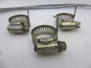 Ideal Hy Gear Vintage Auto High Pressure Hose Clamps w/ Retaining Clip, Lot of 3 - Bild 1 von 5