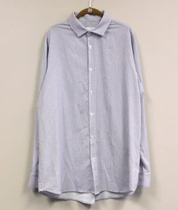 Mizzen + Main Leeward Collection Men's XXL Trim Fit Shirt Black/Lavander/Pink - Picture 1 of 5