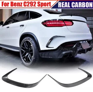 Divisor de aleta de parachoques trasero de carbono real para Benz C292 Sport Coupé GLE63 GLE43 15-19 - Imagen 1 de 12