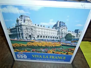 VIVA LA FRANCE ~ THE LOUVE, PARIS ~ HOYLE ~ 550 PC. PUZZLE, #8588, NEW, SEALED, - Picture 1 of 1