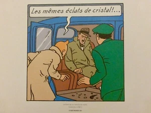TINTIN EXTRAIT DE LES 7 BOULES DE CRISTAL 4 GRAVURES - Imagen 1 de 4