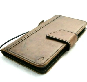 Genuine Leather Case for Google Pixel 6 Pro Book Vintage Wallet Cover Magnetic D - Picture 1 of 6