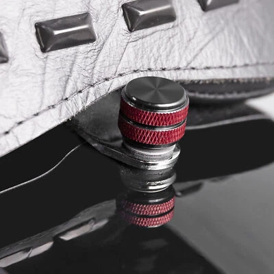 Guardabarros con perno de tornillo de asiento negro y rojo apto para Harley Road King Glide Springer Foto 1 de 4