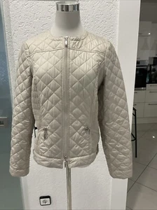 Madeleine Sportliche Biker Steppjacke.Beige Gr.38/M Fast Neuwertig - Bild 1 von 18