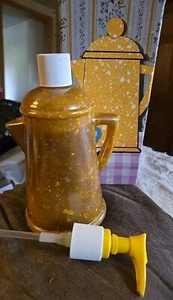 Vintage Avon Handlotion Landhausstil Orange Kaffeekanne Voll Dekanter 7,5" - G6 - Bild 1 von 3