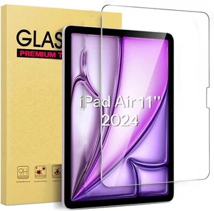 Screen Protector for iPad Air 11 Inch M2 2024 Model:A2902/A2903, Tempered Glass - Picture 1 of 8