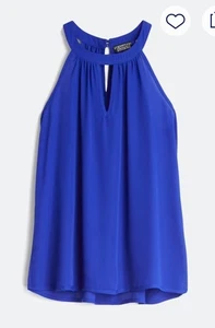 Papermoon Stitch Fix Cobalt Blue Halter Neck Layering Piece Size 2x - Picture 1 of 7
