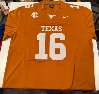 Texas Longhorns Arch Manning Football Jersey Orange Stitched - Image 1 of 4