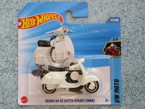 Hot Wheels H5H 177 1966 VESPA 90 SS SUPER SPRINT bike white 2025 177/250 CaseH - Picture 1 of 2