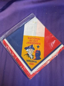 1981 Virginia Jamboree Neckerchief BSA Boy Scouts NIP - Picture 1 of 2