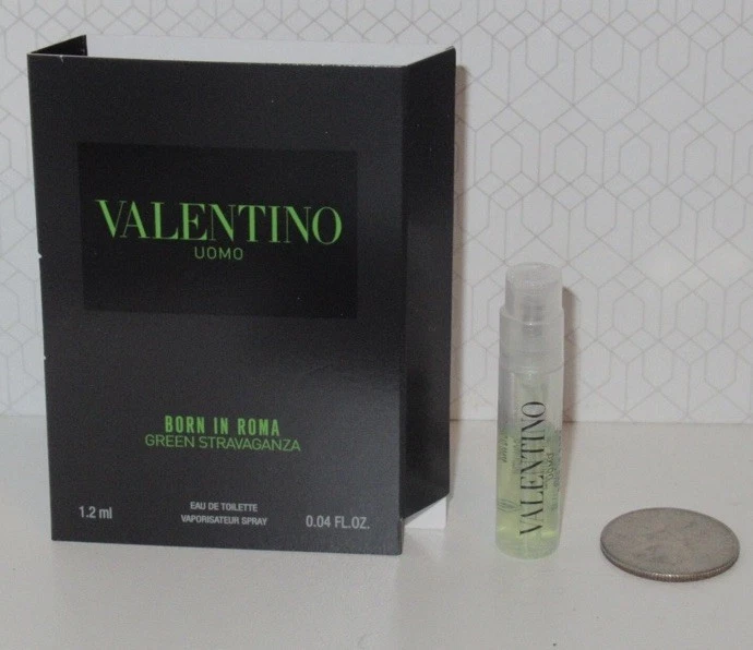 NUEVO Valentino Uomo Born in Roma Green Stravaganza EDT Muestra Spray 1,2 ml A4 Foto 1 de 1