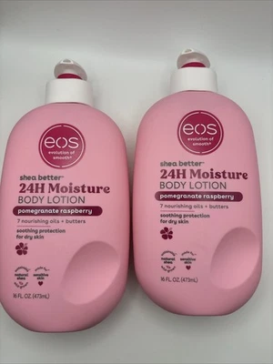 2 pk eos Shea Better Body Lotion - Pomegranate Raspberry, for Dry Skin, 16 fl oz - Image 1 of 2