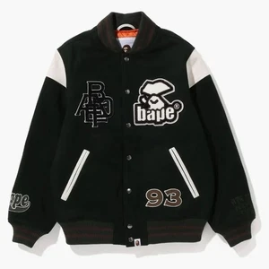 BAPE SWITCH SHOULDER VARSITY JACKET GREEN XL - Picture 1 of 5