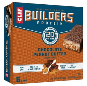 🔴 New CLIF Builders Chocolate Peanut Butter Grams Protein Bars 14.40oz (1 Box) - Picture 1 of 2
