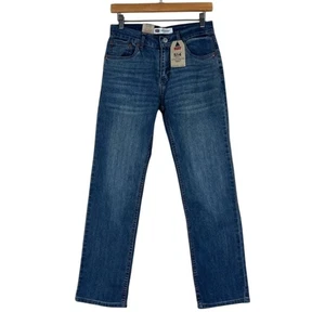 Levi’s 514 Jeans Boys 16 Medium Wash Straight Leg 28x28 Stretch Classic Clean - Picture 1 of 6