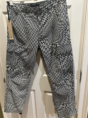 Men’s 100% Cotton Ksubi Fugitive Cargo Pant Black White Size 36 NWT - image 1 of 4
