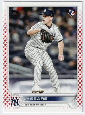 2022 Topps Update JP Sears Rookie RC Independence Day Parallel /76 #US210 - Image 1 of 2
