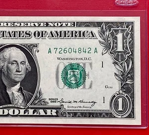 1969 $1 Dollar Bill  ( BOSTON  A) Uncirculated - Picture 1 of 3