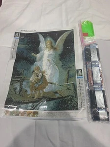 Kit pittura arte diamanti 5D fai da te artigianato angelo custode - Foto 1 di 2