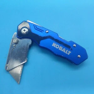 USED KOBALT Quick Change Folding Lockback Utility Knife Blade Box Cutter 1018 - Picture 1 of 3