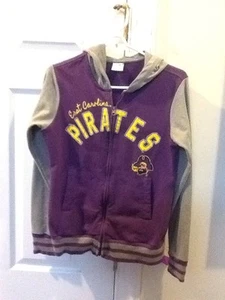 East Carolina Pirates Ladies Medium Full Zip Hoodie, EUC - Picture 1 of 11