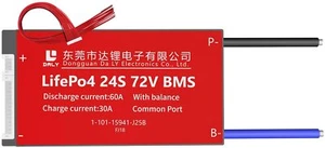 LiFePO4 BMS PCB 24S 72V 60A Daly Balanced Waterproof Battery Management Systems - Picture 1 of 13