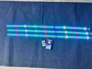 3PCS 4FT Dream Color CHASING Light Strips for Slingshot Bluetooth Remote Control - Picture 1 of 16