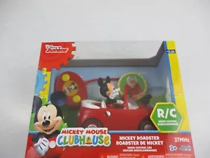 Jada Giocattoli Disney Junior RC Mickey Mouse Club House Roadster Remote Control NUOVO - Foto 1 di 5