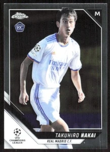2022 3868D Topps Chrome UEFA Champions League Takuhiro Nakai Rookie Real Madrid - Picture 1 of 2