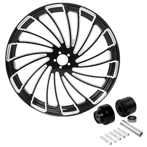 32X3.5" Front Wheel Rim & Single Disc Wheel Hub Fit For Harley Touring 2008-23 - Picture 1 of 12