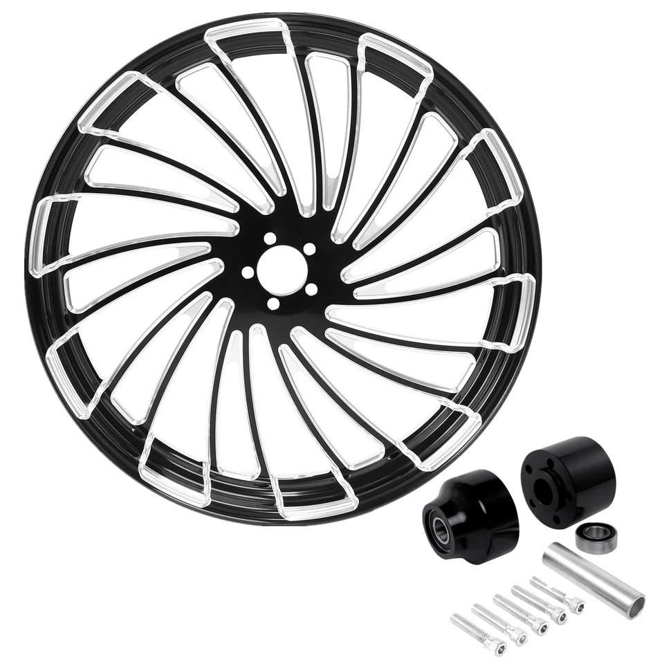 Llanta de rueda delantera 32X3,5" y buje de rueda de un solo disco para Harley Street Road Glide 08-Up Foto 1 de 4