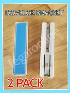 2er Pack Dovelok Einzel Duschflaschenspender Halterung Modell 150 Weiß Neu - Bild 1 von 5