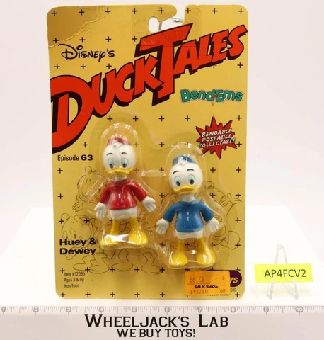 Huey and Dewey DuckTales Disney Just Toys Action Figure MOSC NEW Cover