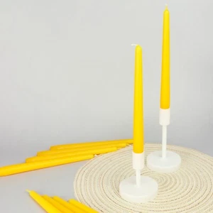 Paquete de 10 o 20 velas amarillas para cena G Decor - Imagen 1 de 4