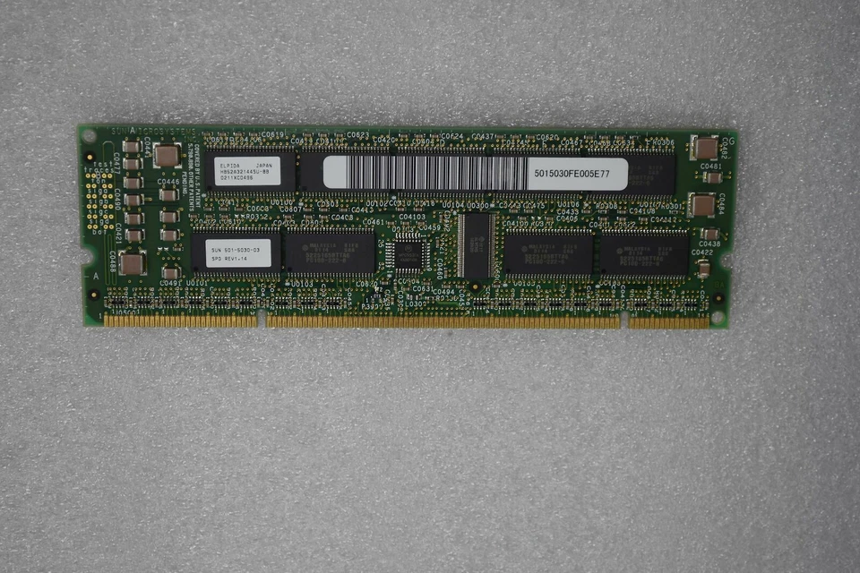 Sun 512 MB PC100 100 MHz ECC Registrado 3.3 V 7ns 232 pines DIMM 501-5030-03 Foto 1 de 2